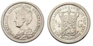 1/2 gulden 1913 PR/XF-