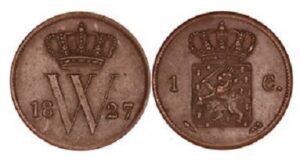 1 cent 1823 Utrecht PR/XF