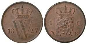 1 cent 1828 Brussel  PR/XF+