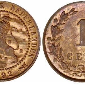 1 cent 1900 ZFR ovaal