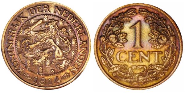 1 cent 1913-1931 Wilhelmina73