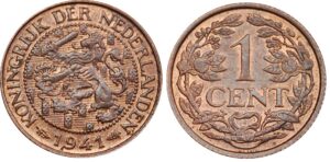 1 cent 1940  PR/XF+