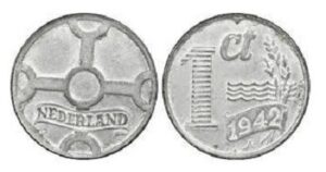 1 cent 1944 PR/XF zink