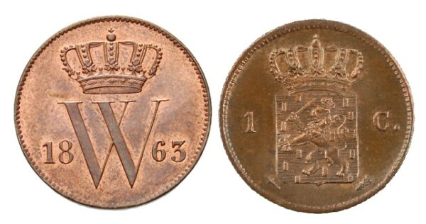 1 cent willem III 1860-1873-125