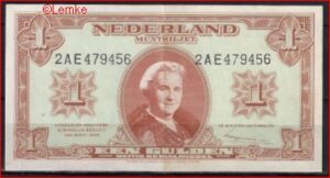 1 gulden 1945  06-1c  PR/XF