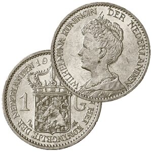 1 gulden 1913 PR/XF-