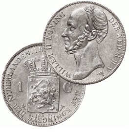 1 gulden 1845 aZFR