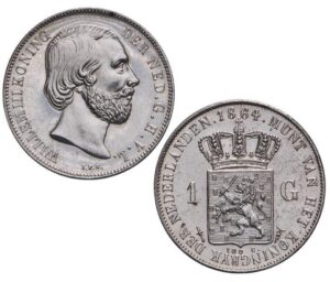 1 gulden 1854  FR/ZFR
