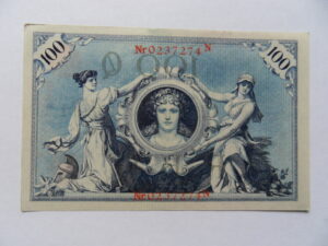 100 mark  P33-a  1908  UNC-
