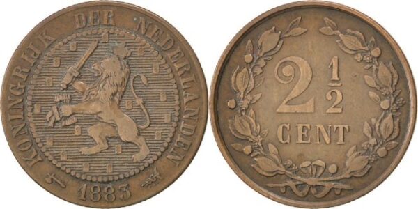 2 1-2 cent 1880 willem III3