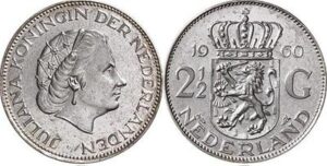 2 1/2 Gulden 1964  PR/XF