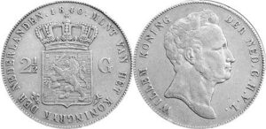 2 1/2 gulden 1840 PR/XF-