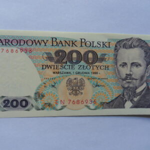 200 Zlotych   P144-c  1988  UNC
