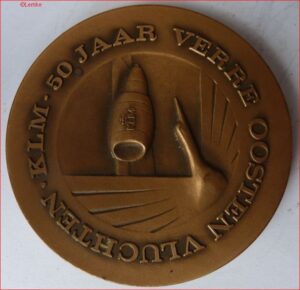 Penning 50 jaar Verre Oosten Vluchten KLM 1974