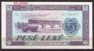 5 Leke  P42-a 1976  aUNC