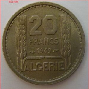 20 Francs 1949 KM 91 XF+