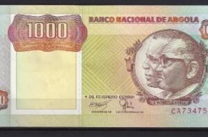 1000 Kwanzas 1991  P 129-b  UNC