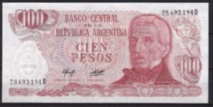 100 Pesos 1976 P 302-b UNC