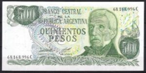 500 pesos 1977-82 P 303-b UNC