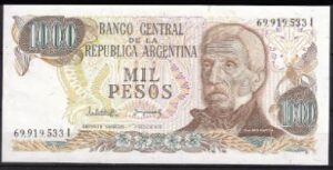 1000 pesos 1983 P 304-d UNC
