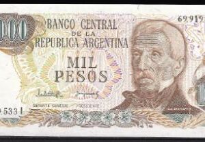 1000 pesos 1983  P 304-d  UNC