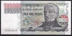 100.000 pesos 1979 P 308-a UNC