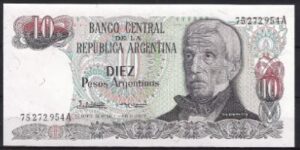 10 pesos argentinos 1983 P 313-a1 UNC