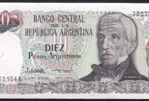 10 pesos argentinos 1983  P 313-a1  UNC