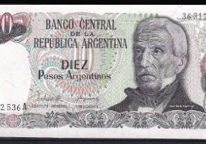 10 pesos argentinos 1983  P 313-a2