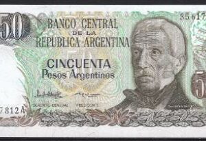 50 pesos argentinos 1983  P 314-a  UNC