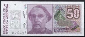 50 australes 1986  P 326-b3  UNC