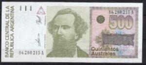 500 australes 1988 P 328-b UNC