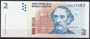 2 pesos 2002 P 352 UNC