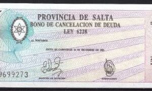 1 Austral 1986 Prov. De Salta  P S2612 UNC