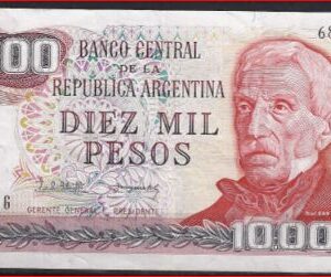10.000 Pesos 1976-83  P 306-b  PR/XF-