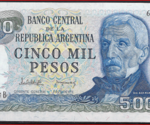 5.000  Pesos 1977  P 305-a  UNC