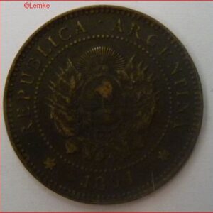 Un Centavo 1891  KM 32  XF