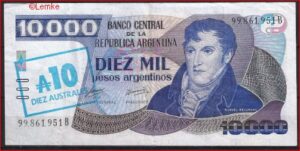 10 Australes 1985  P 322-d  ZFR+