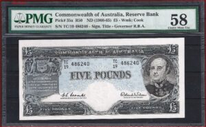5 pound  P35a  1960-1965  aUNC