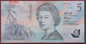 5 dollar  P50-a  1995  UNC