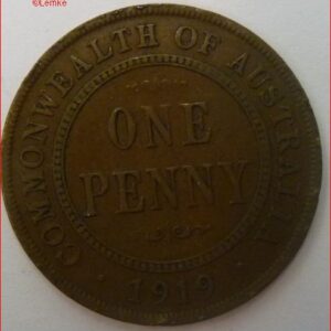 One Penny 1919 KM 23 UNC-