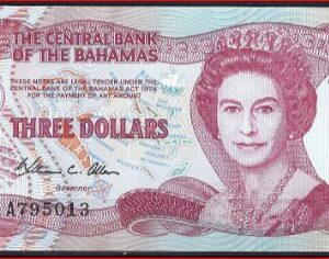 3 Dollars 1984  P 44-a  UNC