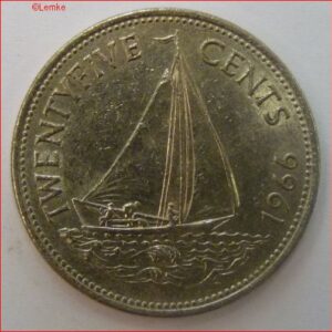 25 Cents 1966  KM 6  XF