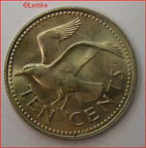 10 Cents 1973  KM 12  BU