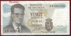 20 francs  P138 (18)  1964  Pr.