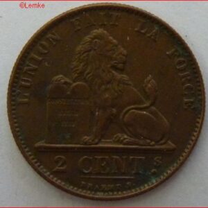 2 Centimes 1873  KM 356.1  PR/XF