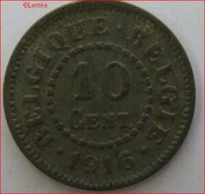 10 Centimes 1916  KM 81  XF  zink