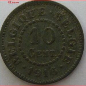 10 Centimes 1916 KM 81 XF zink