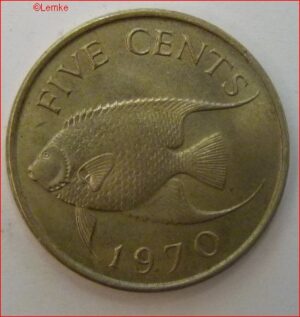 5 Cents 1970  KM 16  UNC