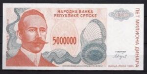 5 miljoen dinara  P156-a  1993  UNC